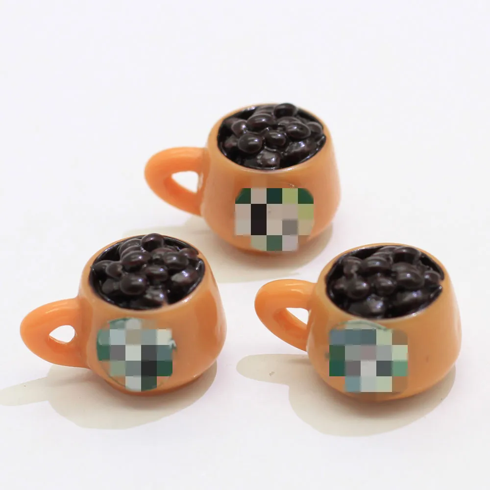 Смола 3D Кофе Bean чашки кабошон сказочные миниатюры сад моделирования Еда напиток