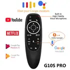 Пульт дистанционного управления G10S BT5.0, беспроводная мышь с подсветкой, голосовым управлением, Google player, ИК-обучение, гироскоп G10 для Android TV Box H96