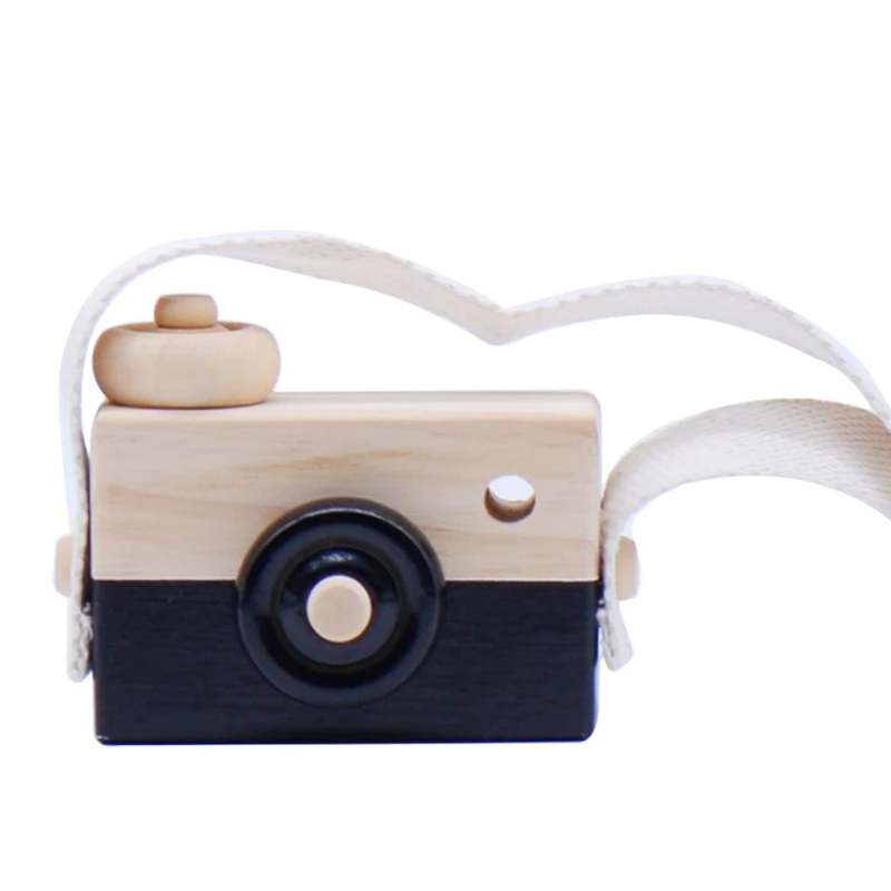 

Cute Baby Toys Mini Hanging Wooden Camera Photography Toys for Kids Montessori Toy Gift Children Wooden DIY Presents
