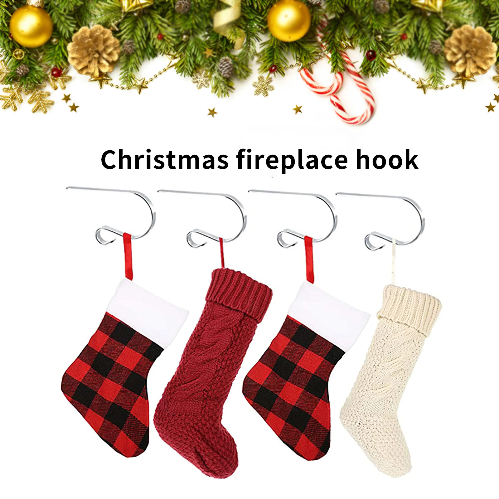 6 шт. металлические подвесные крючки для носков | Дом и сад