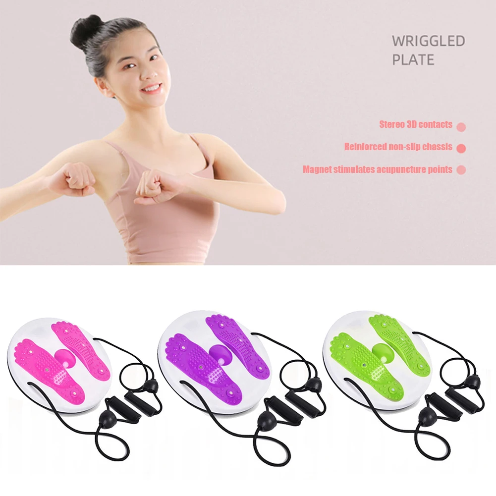 Тарелка для йоги скручивающаяся доска с устойчивой веревкой похудения живота