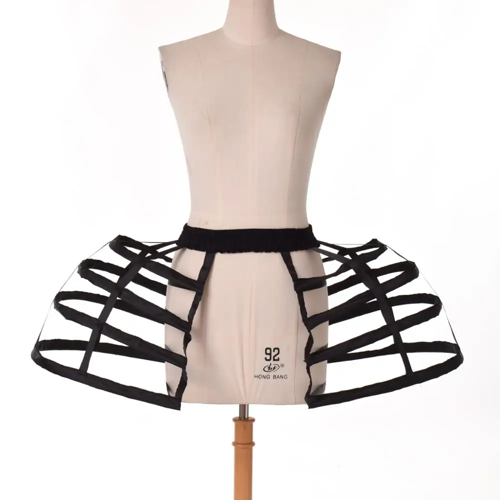 victorian hoop bustle petticoat cage skirt vintage rococo gown bridal wedding prom dress party cosplay jupon pannier underskirt free global shipping