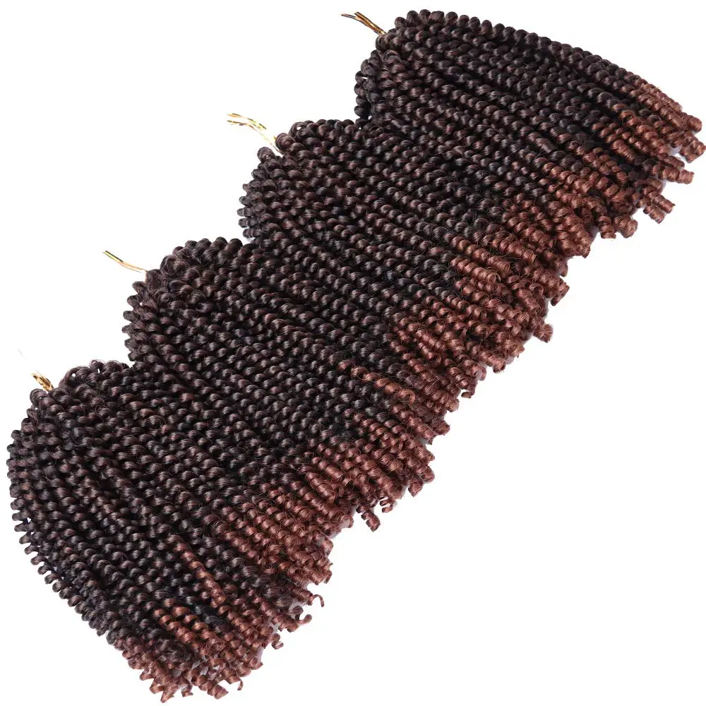 Страсть Весна скручивание синтетических волос Crotchet наращивание Омбре крючком