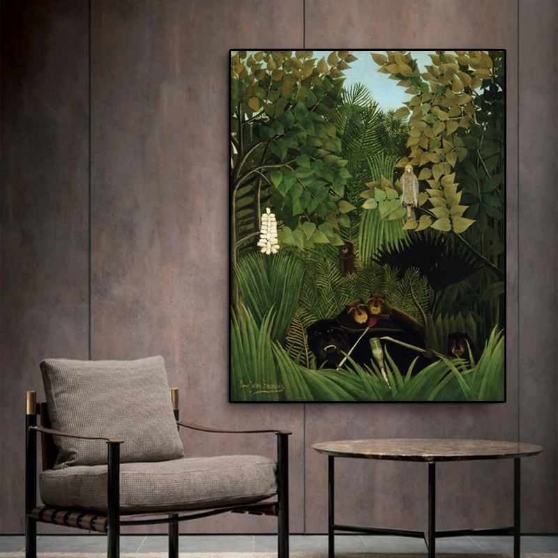 

Abstract Wall Art Natural Scenery Picture Green Leaves Nordic Canvas Posters Prints Living Room Bedroom Corridor Decoration