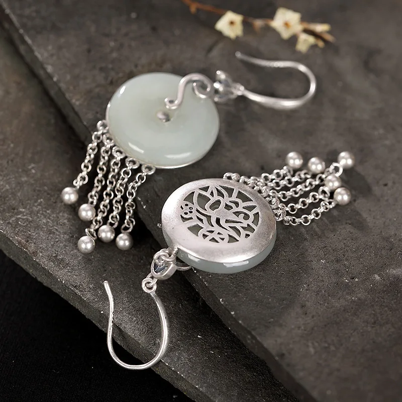 Оптовая продажа Винтажные серьги из стерлингового серебра S925 пробы с