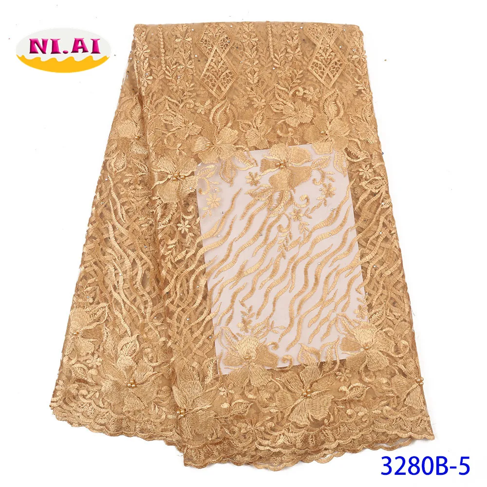 Нигерийская кружевная ткань 2020 хорошее качество африканская сетчатая лента с