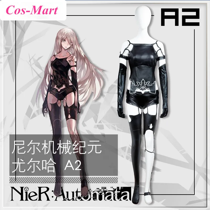 

Игры НИР: автоматы YoRHa A2 для Маскарадного костюма; Цвет Черный; Модные армейские форма Хэллоуин вечерние Одежда для ролевых игр изготовленны...