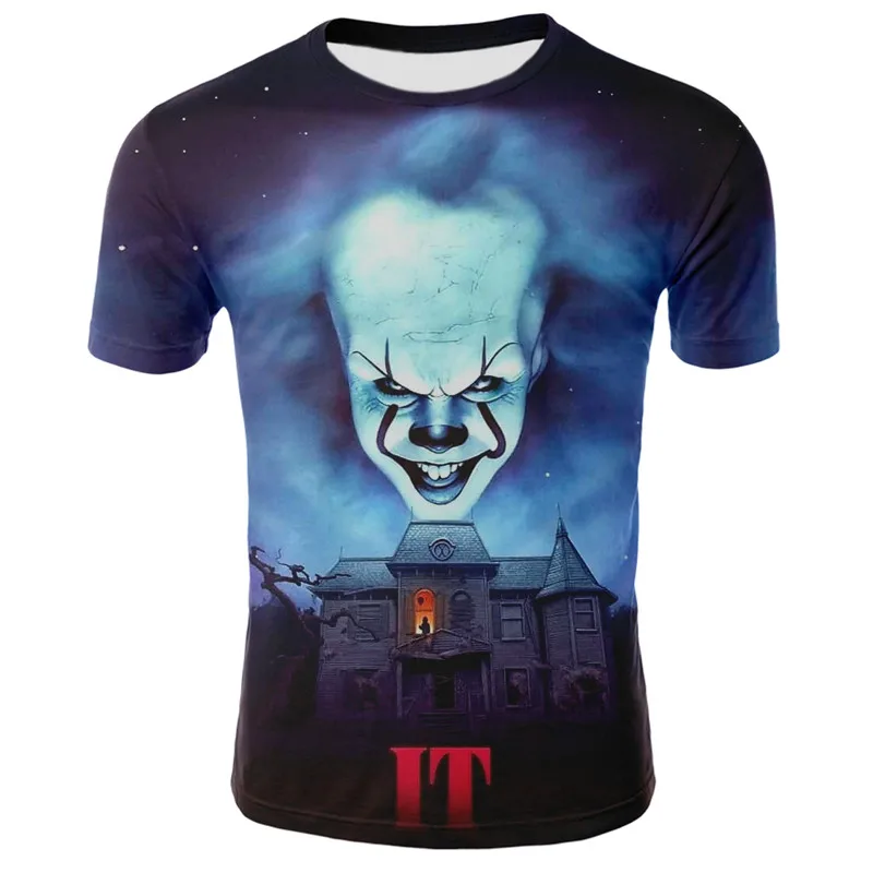 

Summer 2021 New 3D Clown T-shirt Wild Casual Fashion T-shirt Short Sleeve T-shirt Joke Boy Jacket Cool T-shirtfunny t shirts