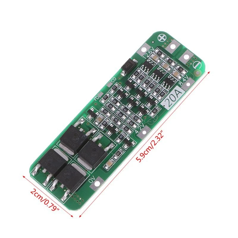 3S 20A литий ионная батарея 18650 зарядное устройство PCB плата защиты BMS 12 6 V ячейка 64x20x