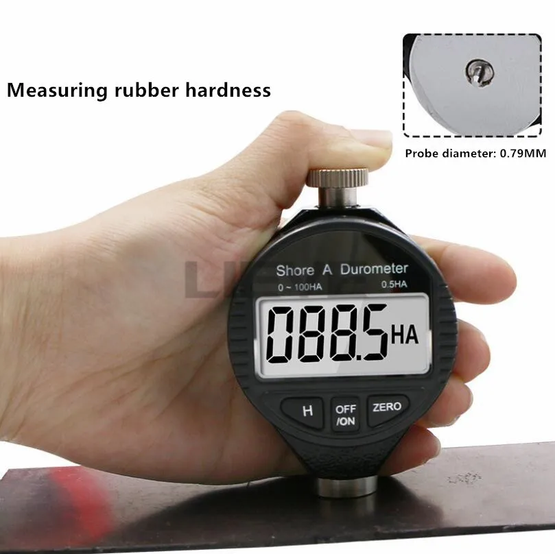 Цифровой дюрометр твердости берега Измеритель Твердости 0-100 A/C/D для пластика