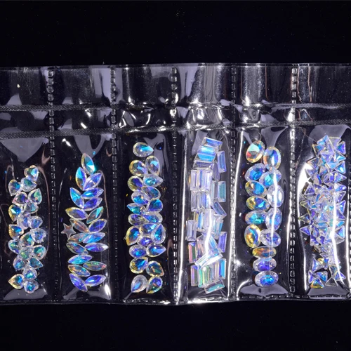 1Pack 1 упаковка, новинка, симфонический прозрачный драгоценный камень из смолы, яркие Стразы AB, сплав, украшения для дизайна ногтей, блеск, сделай сам, 3D украшение для ногтей, подвеска JZ09112 - Цвет: 1Pack