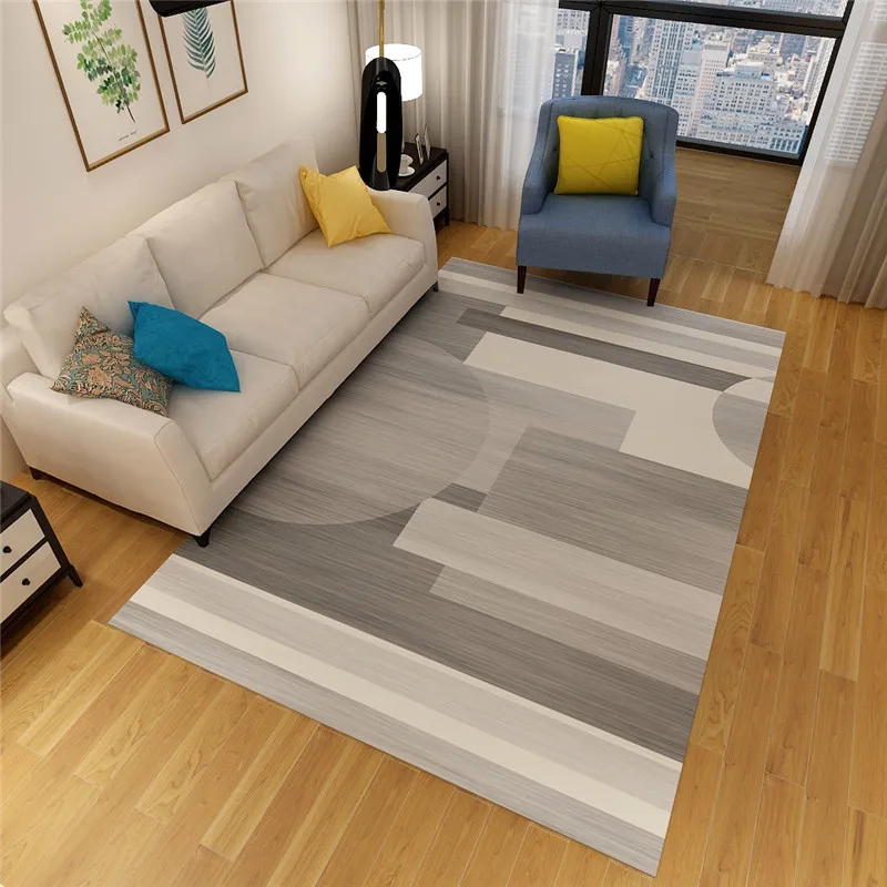 

Living room sofa coffee table carpet bedroom geometric pattern household simple modern thin carpet Nordic style washable