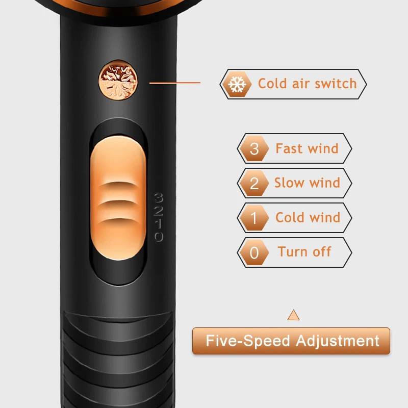 2200 Вт профессиональный фен для волос ионы воды портативный горячий/холодный