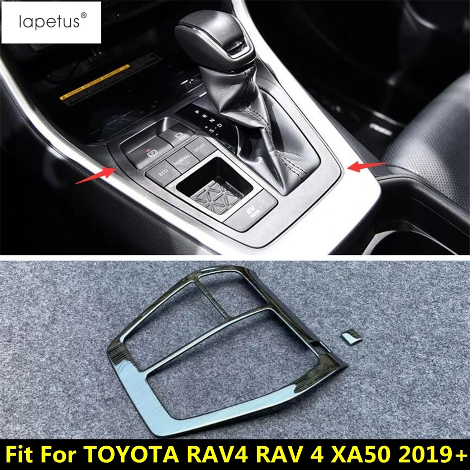 

Accessories For TOYOTA RAV4 RAV 4 XA50 2019 2020 2021 2022 Transmission Stalls Gear Shift Box Black Brushed Cover Kit Trim