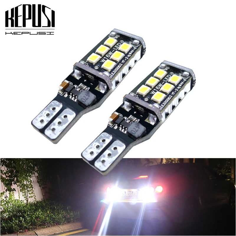 

2x W16W T15 Canbus LED Backup Reverse Light For kia rio k2 3 sorento cerato picanto optima k3 armrest ceed sportage soul