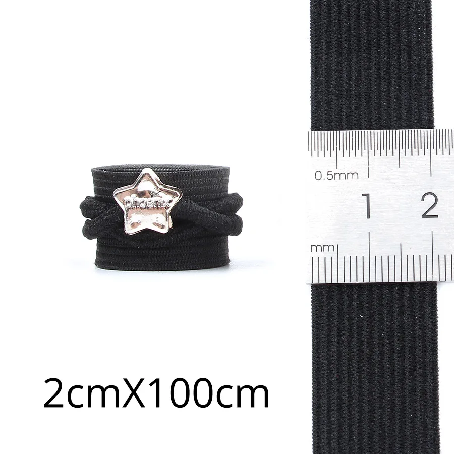2.0cm 100cm "Alileader Лучший Длинные Эластичная лента s 1,5/2/2,5/3/3,5 мм черный нейлон высшего Эластичная лента для парик Кепки парик изготовления аксессуаров для использования в домашних условиях 1 м - Цвет: 2.0cm 100cm
