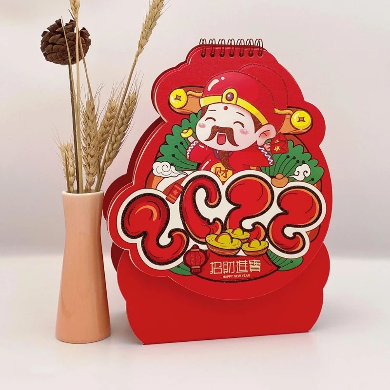 Милый Настольный ежемесячный календарь с Лунной датой на солнечных батареях для