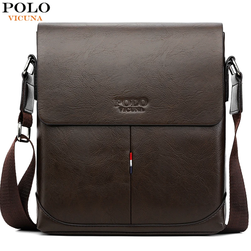VICUNA POLO винтажная мужская сумка мессенджер с панелями индивидуальная контрастная