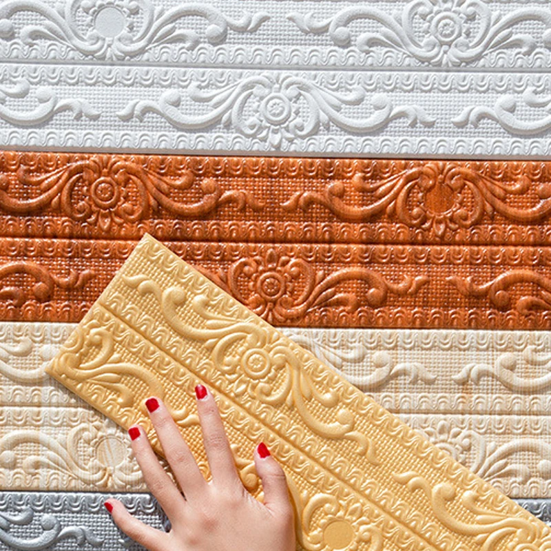 3D наклейки на стену самоклеящиеся водонепроницаемые полоски для линии талии