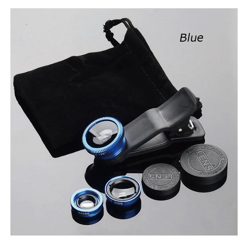 Набор 3 в 1 фотоаппарат широкоугольный зум-объектив макрообъектив селфи