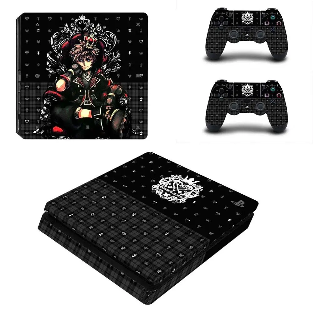 Полностью закрывающие лицевые панели Kingdom Heart 3 наклейка для PS4 Slim Skin Виниловая