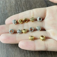 junkang 30pcs striped ring spacer beads connectors accessories fashion jewelry making diy handmade bracelet necklace components