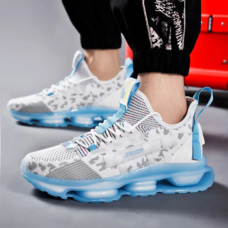 

Men Air Mesh Chunky Sneakers Designers Yellow Casual Shoes Fashion Basket Male Trainers Platform Sneaker Size 39-46