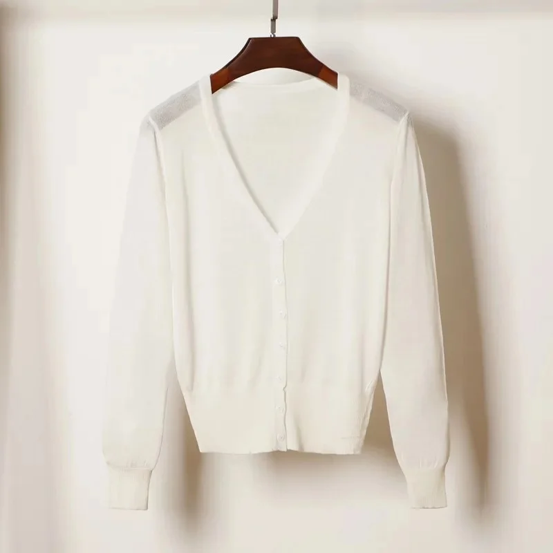 Женский трикотажный свитер с V образным вырезом и длинным рукавом|women sweater