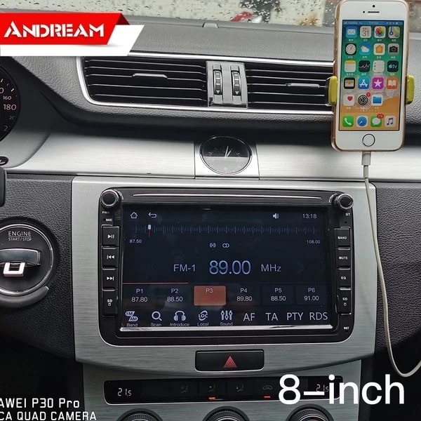 8 &quotАвтомобильный мультимедийный плеер 2 Din с CarPlay и Android авто для Skoda Fabia Praktic