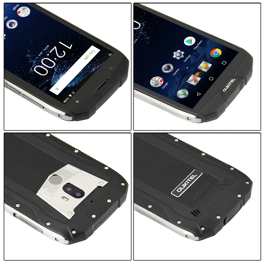 Смартфон OUKITEL WP5000 5 7-дюймовый экран водонепроницаемый Android 7 1 Восьмиядерный Helio P25 6