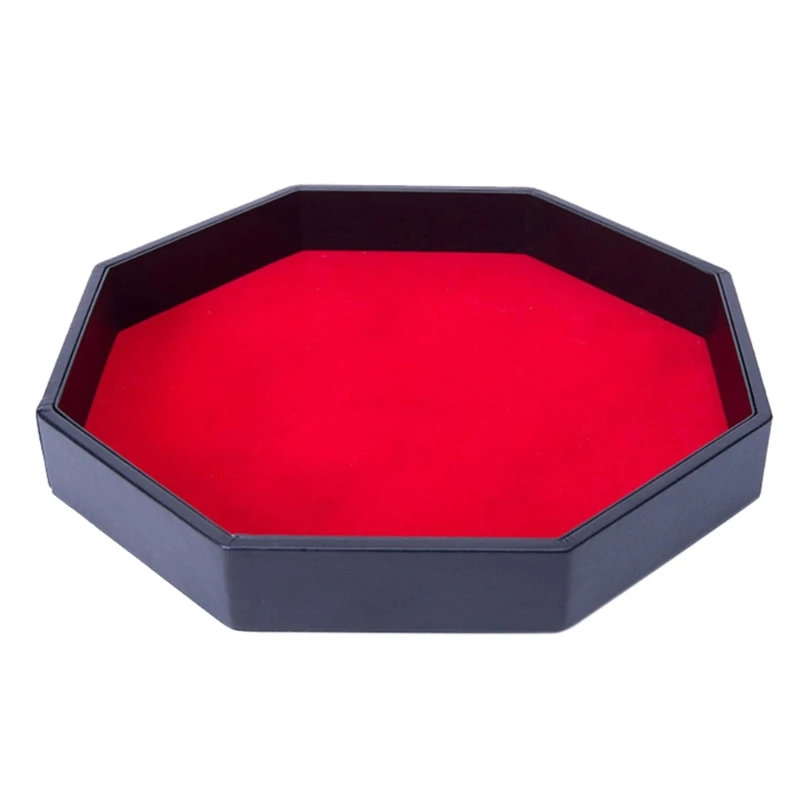 

Octagonal Dice Tray PU Leather Dice Storage Box Board Game RPG Desktop Dice Box Drop Shipping