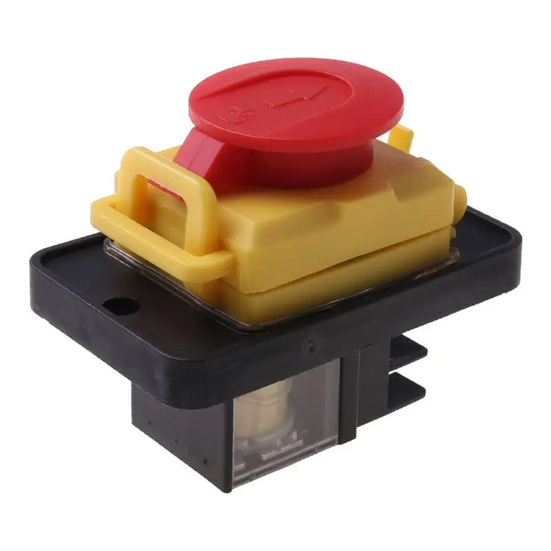 

KJD12 250V 4Pin Waterproof Magnetic Start Stop No Volt Release Pushbutton Switch