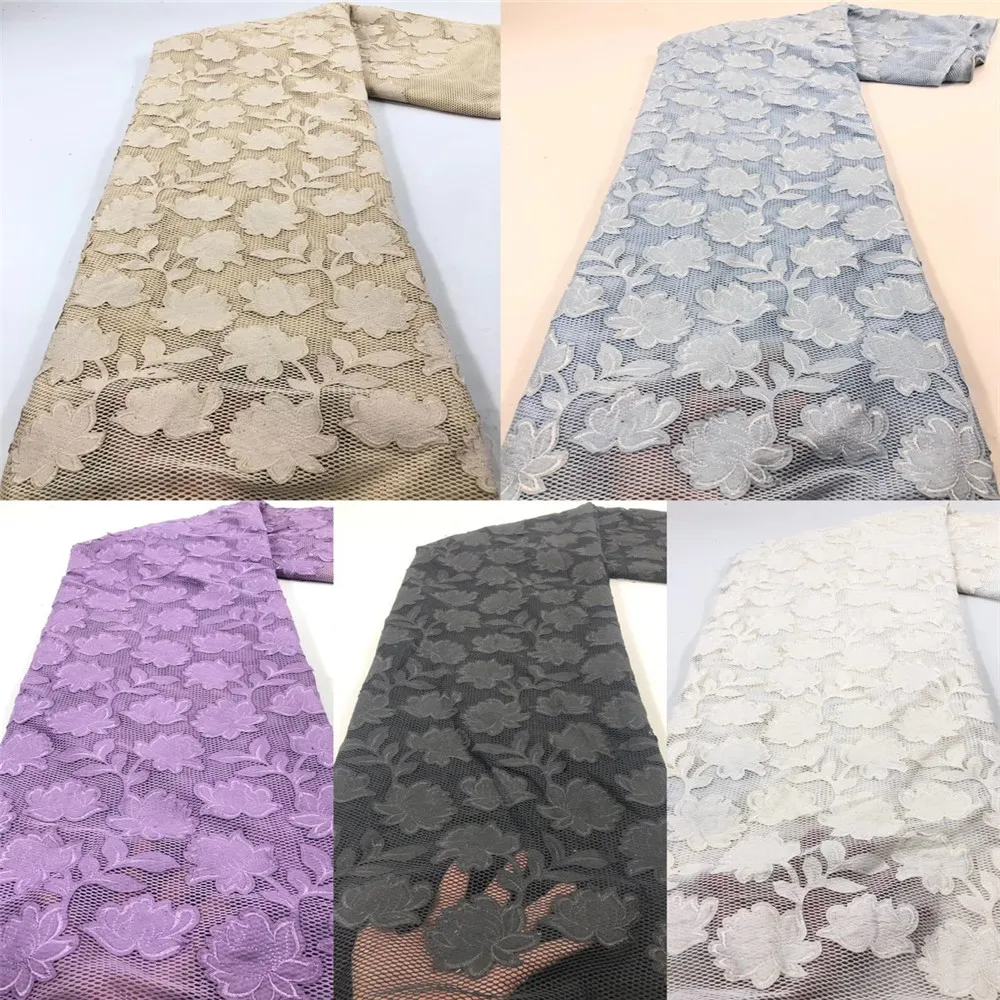 

Organza Lace Fabric 2021 Hot Sale Nigerian Wedding Dress High Quality High Quality Sequins French Net Lace RuF175-331