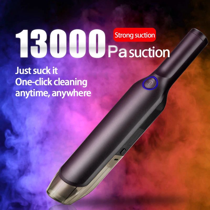 

13000Pa Car Vacuum Cleaner Handheld Wireless Vacuum Powerful Cyclone Suction Rechargeable Wet And Dry Auto Car Vacuum Cleaner