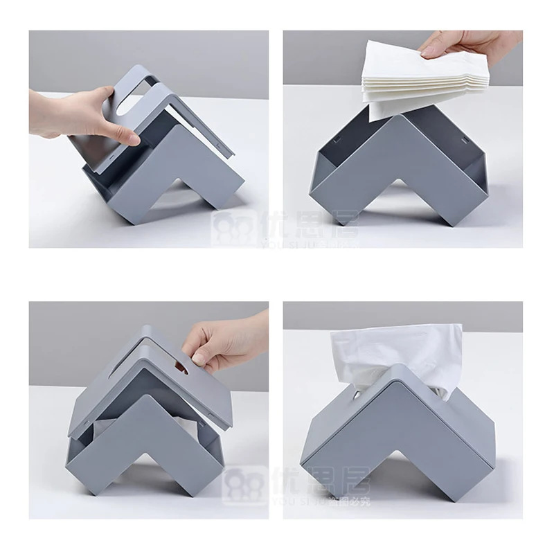 Креативная Скандинавская коробка для салфеток дома и офиса угловой лоток