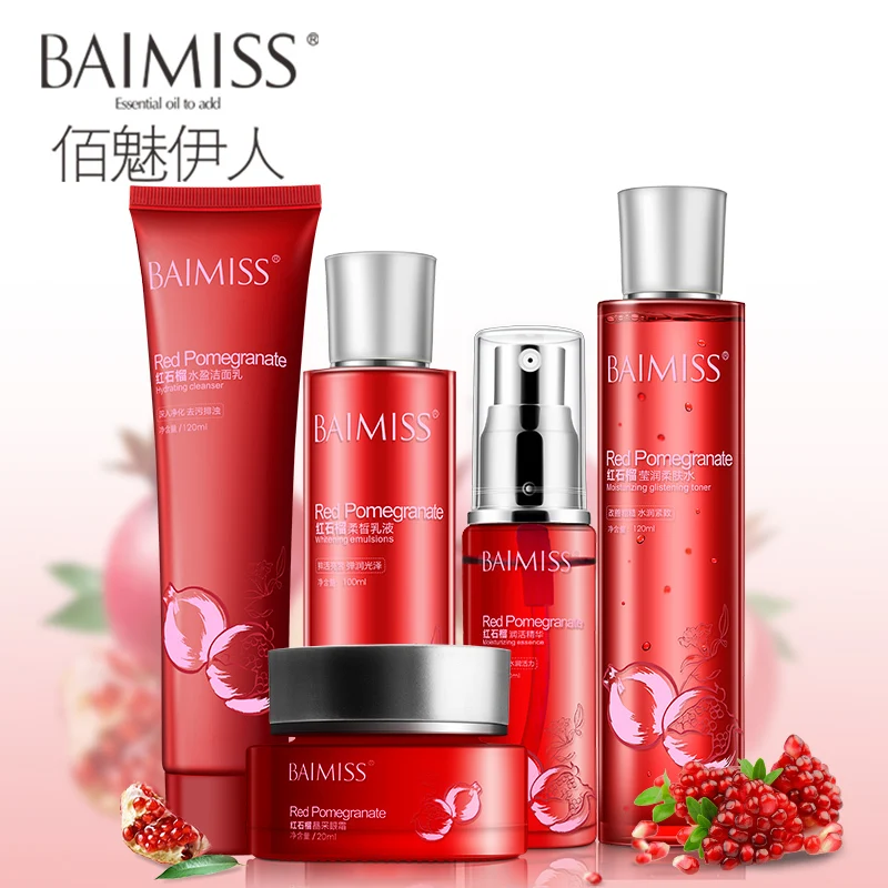 BAIMISS красный гранат питательная увлажняющая эссенция крем для лица наборы ухода