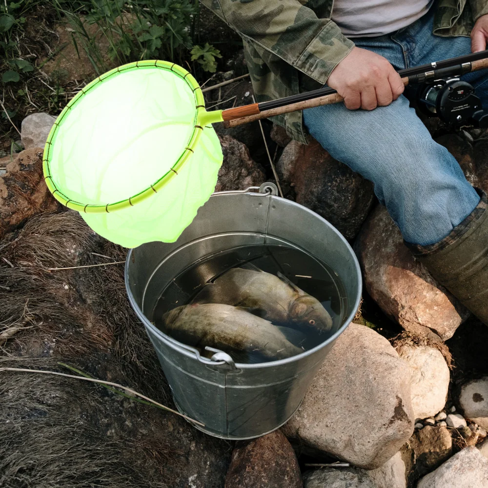 

1pc Fishing Net Head Removable Fishing Dip Net Fishing Net Bag Fishing Gear