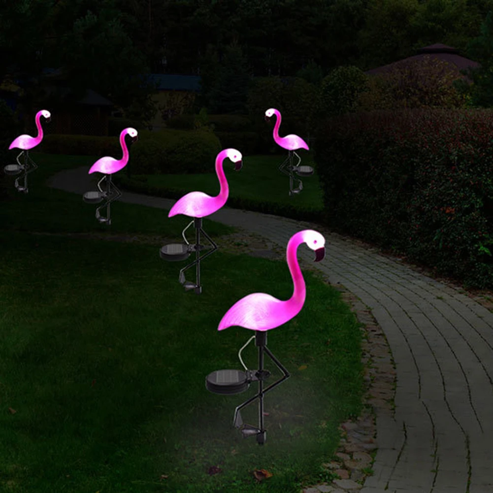 Светодиодный светильник на солнечной батарее с фламинго|Ландшафтное освещение| |