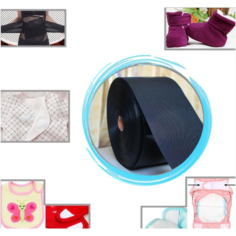 2 рулона/набор метра мягкие петли и крючки тонкие детские подгузники Пришивные