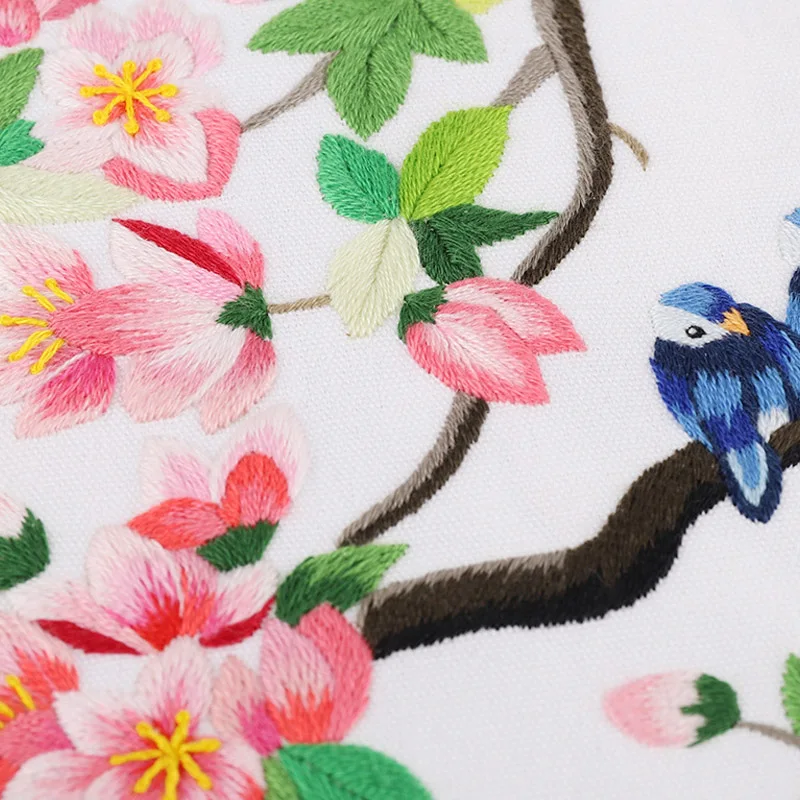 Набор для вышивки сделай сам с изображением цветов и кольцом | Дом сад