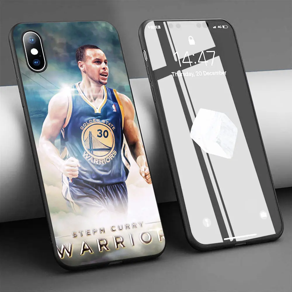 Мягкий силиконовый чехол с принтом Стивена Карри Для iPhone 11 Pro Max X 5S 6 6S XR XS 7 8 Plus для