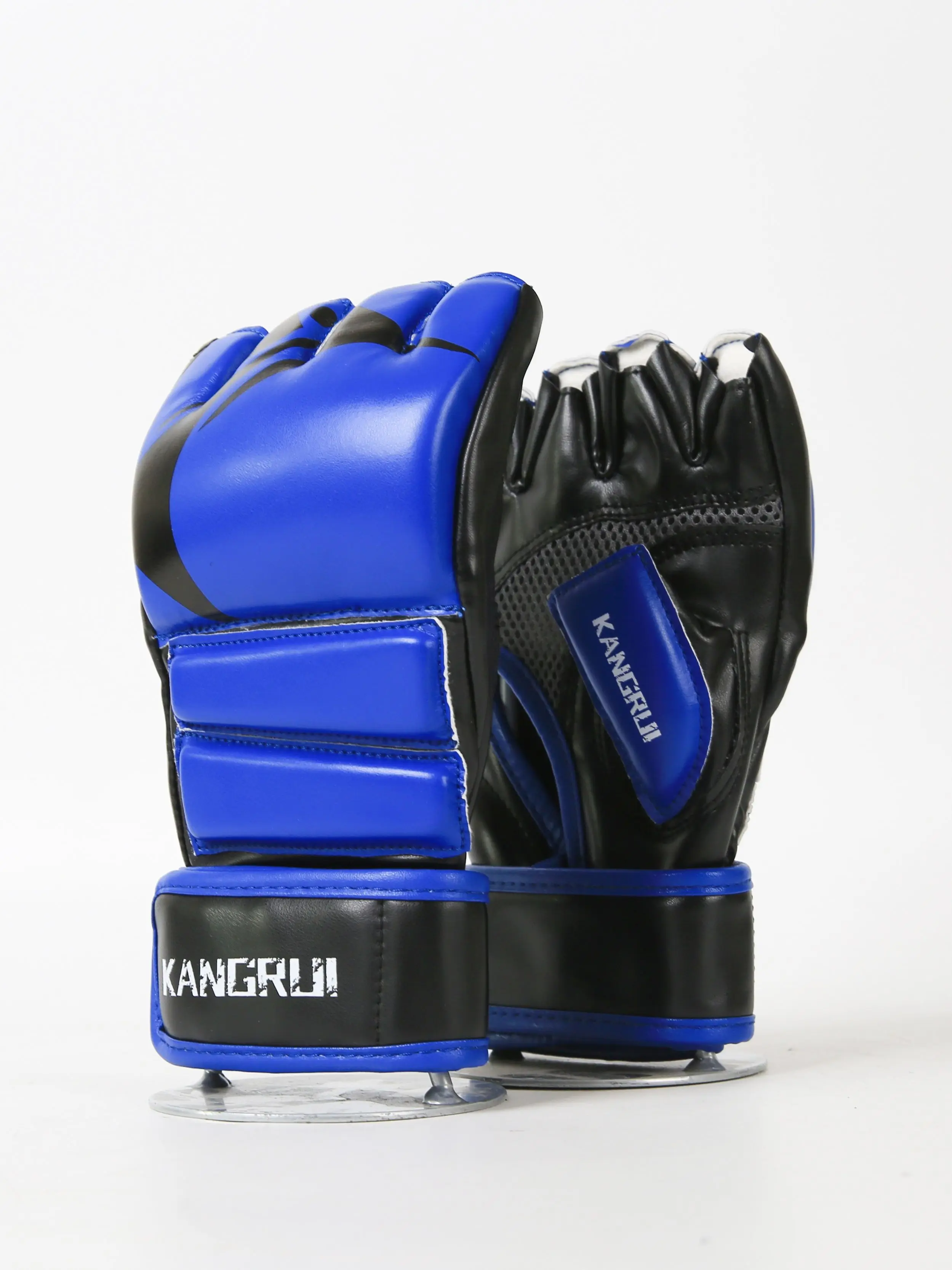 Боксерские перчатки для ММА мужчин и женщин мужские кожаные без пальцев