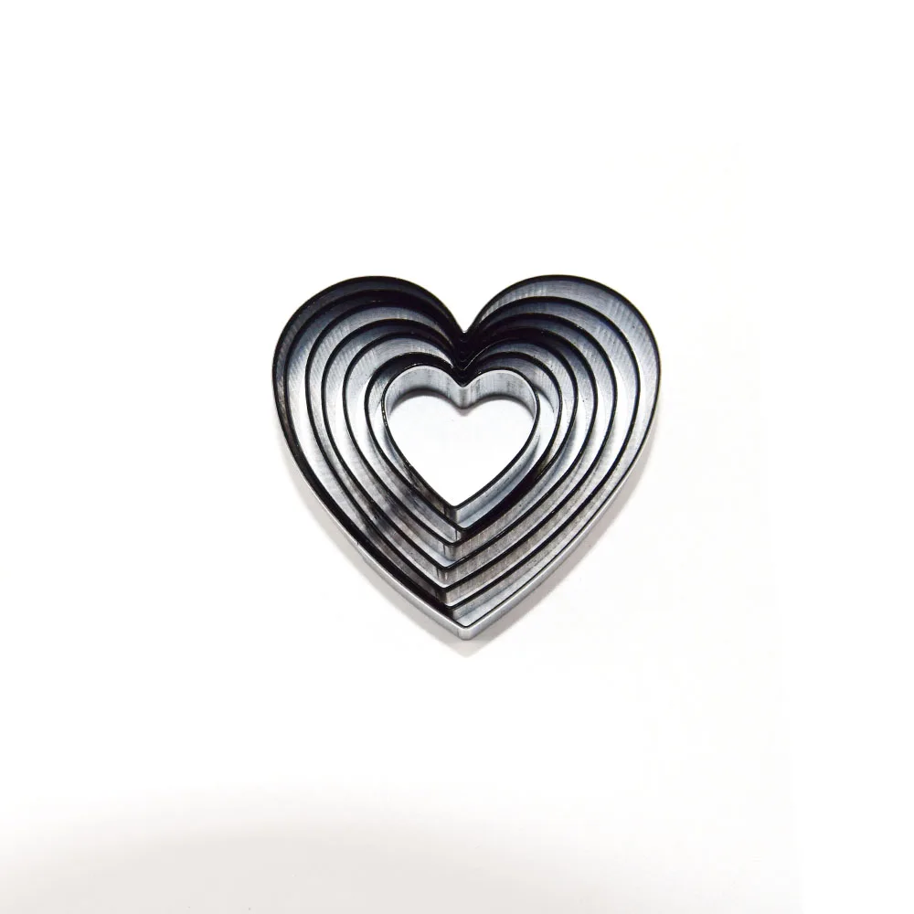 

7pcs/set Cutter Mold Cake Decorating Tools Heart Petal Cake Cutter Mold Pastry Baking Mould Fondant Biscuit Cutter
