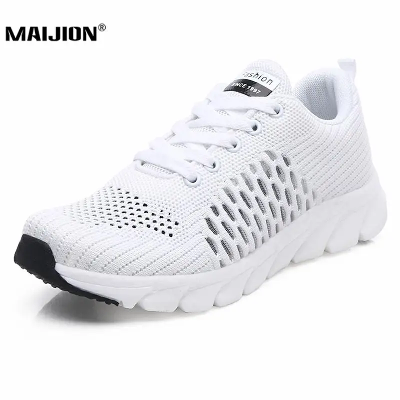 Кроссовки женские сетчатые на шнуровке повседневная ссветильник спортивная