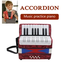 mini 17 key 8 bass 1 bellow accordion educational musical instrument toy children amateur beginner presents for kids gift
