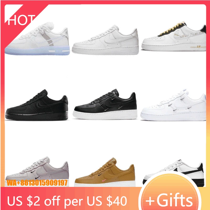 

2021 New Arrival Men And Women Low Cut Skateboard Shoes Air 1 Couple Fashion Classic All-Match Casual Sneakers Pure White