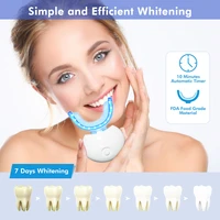 luxsmile dental teeth whitening kit 20 smart blue light timed 10 mins whiten teeth 3pcs 4ml whiten teeth gel for teeth whitening