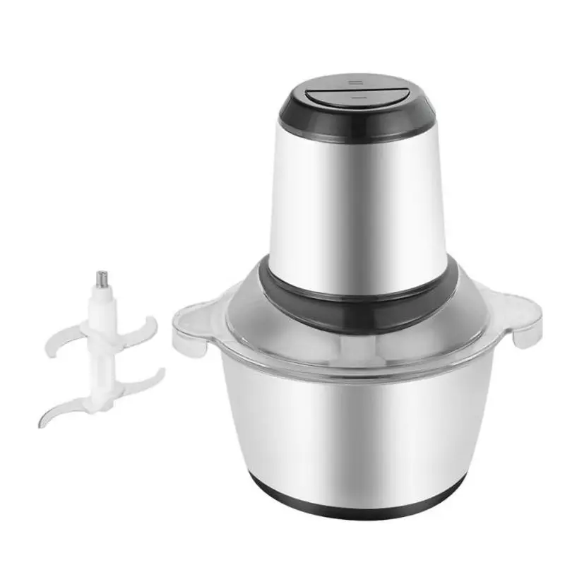 

Household Electric Stainless Steel One-key Meat Grinder/mixer 2L Stainless Steel US Standard (not Charged) (note When Placing An