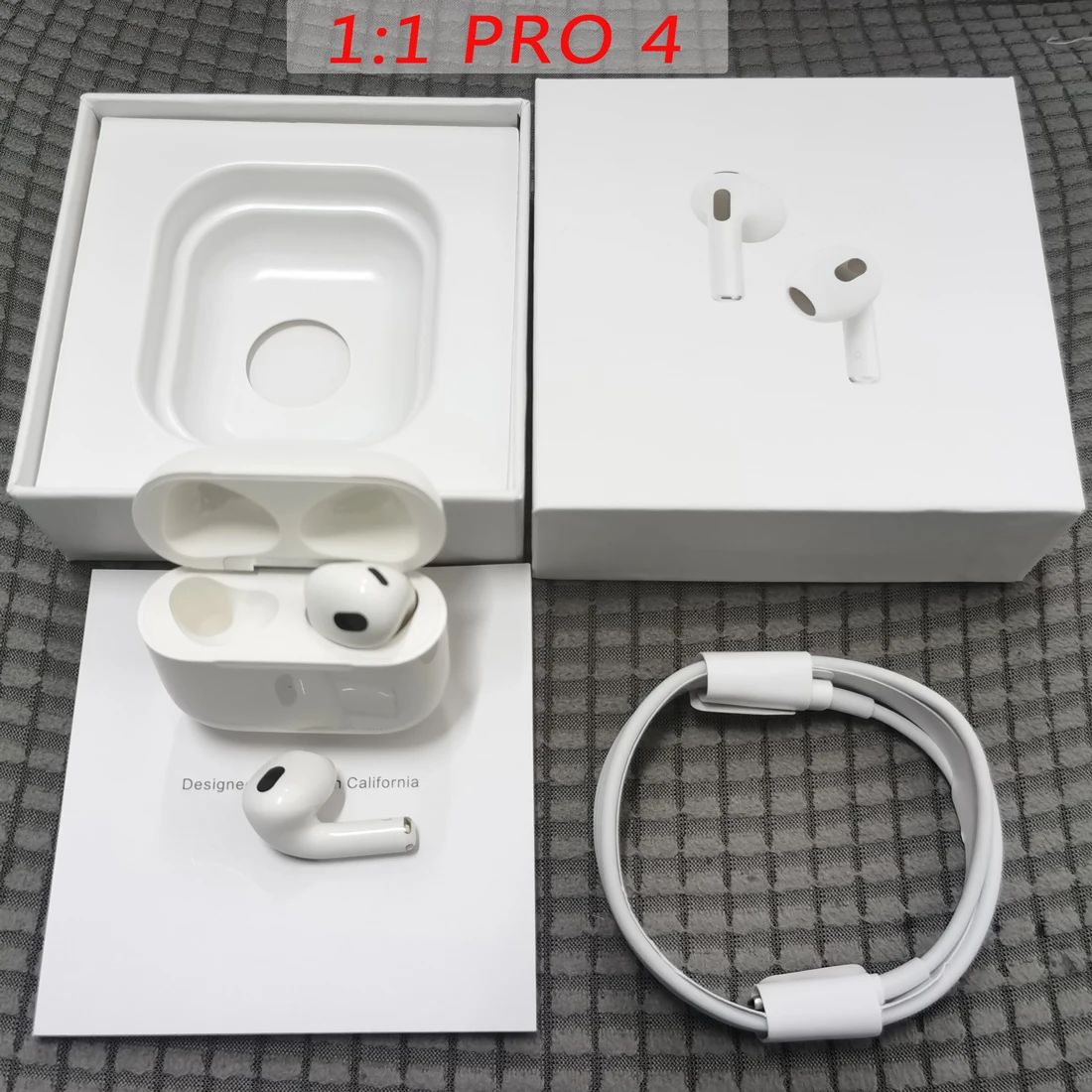 1:1 pro 2 3 4 Wireless Bluetooth Earphone Headphone with Positioning +Name Change+Wireless charging+Smart Sensor+ANC | Электроника