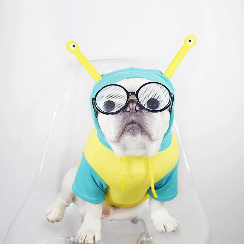 Мягкая одежда для собак костюм домашних животных Симпатичные Улитки толстовка